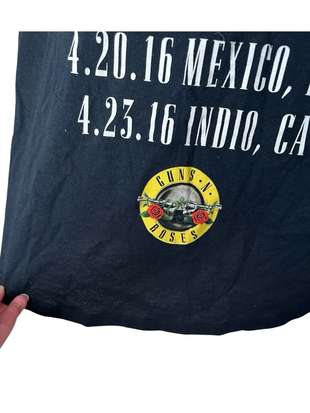 Upcycled Vintage Flannel Shirt 2016 Guns N Roses Tour Shirt Unisex Size Medium — image 3 of 8